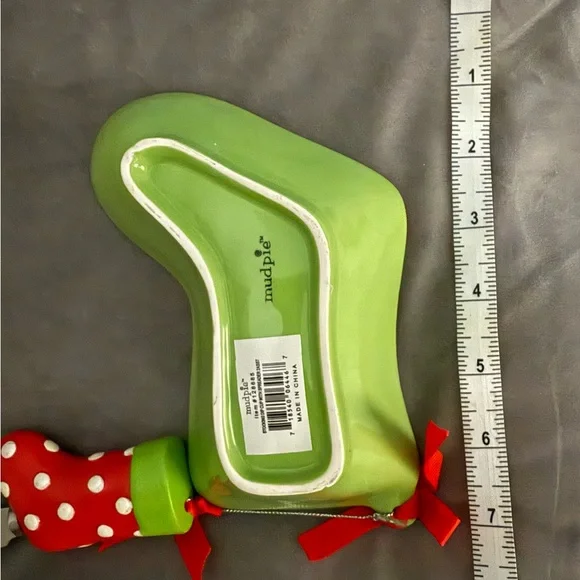 MUDPIE porcelain stocking dish with serving utensil - Picture 4 of 5